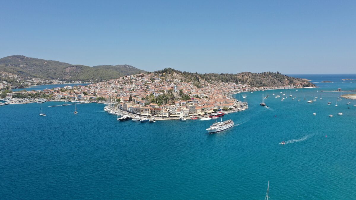 Poros island view